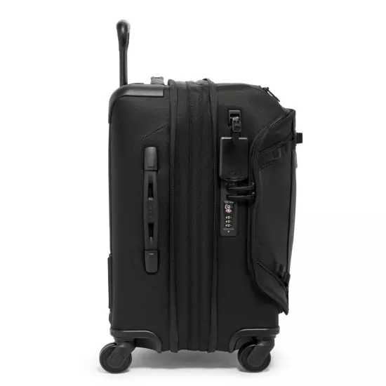 NEW Tumi ALPHA BRAVO CONTINENTAL Front Lid 4 Wheel Carry-On - ALL BLACK❗️