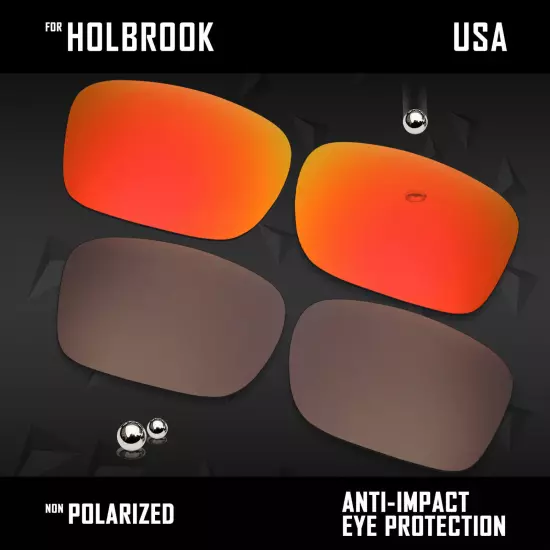 Anti Scratch Polarized Replacement Lenses for-Oakley Holbrook OO9102 Options