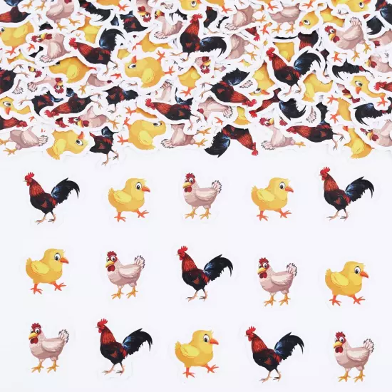 Chicken Party Decorations 200pcs Chicken Confetti for Table Chicken Farm Birt...