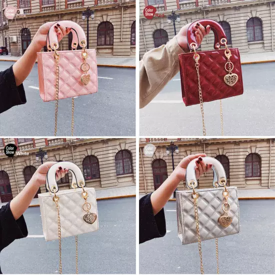 Bags Women Plaid Bag Ladies Shoulder Chain Tote Messenger Crossbody HandBag 