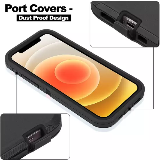 For iPhone 16 15 Pro Max 14 13 12 11 XR X Phone Case Heavy Duty Shockproof Cover