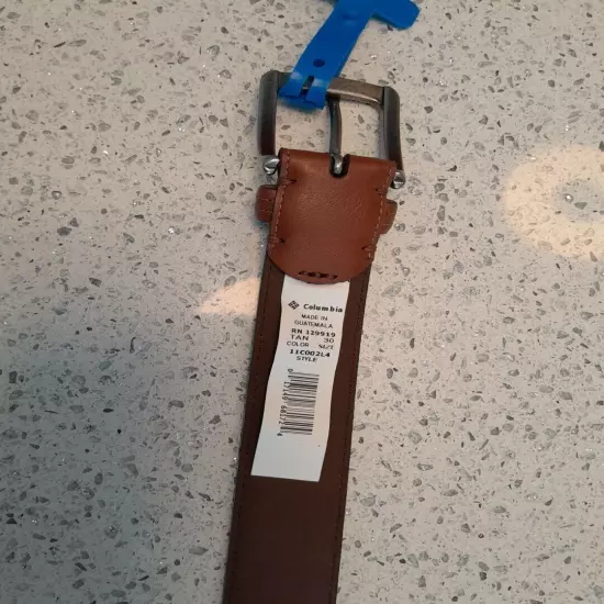 Men Size 30 - Columbia Sportswear Company Tan Leather Belt