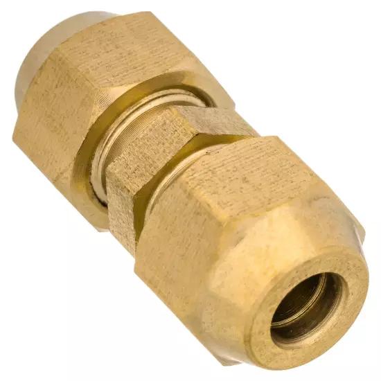 Brass 6mm OD Copper Pipe Tubing Flared Connector Fitting Tube Short Flare Nut