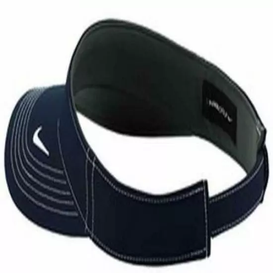 Nike Dri Fit Aerobill Golf Visor Navy Blue White Swoosh Unisex 429466 451 - NEW!