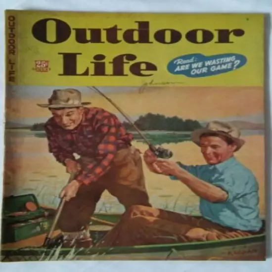 August 1944 Outdoor Life Magazine 108 Pages Volume 94 No 2 Hunting Fishing