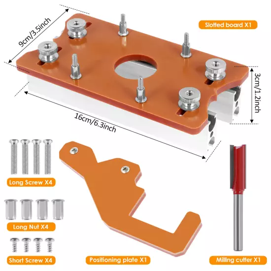 Trimming Machine Slotted Bracket Invisible Fastener Slotting Bracket Wood bevqE