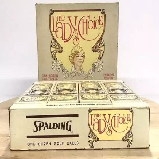 1 Dozen Spalding The Lady's Choice Golf Balls Surlyn Cover Unused Original Box