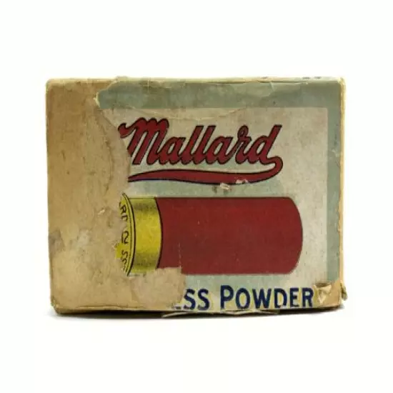 Clinton Cartridge Co MALLARD 12 Ga EMPTY 2 Piece Ammo Box SCARCE 5703-LRP