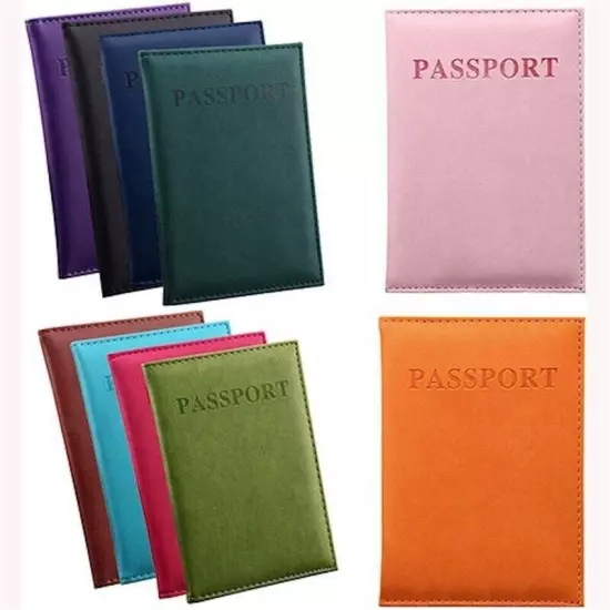 Protector Cover Wallet PU Leather Travel Passport European Holder