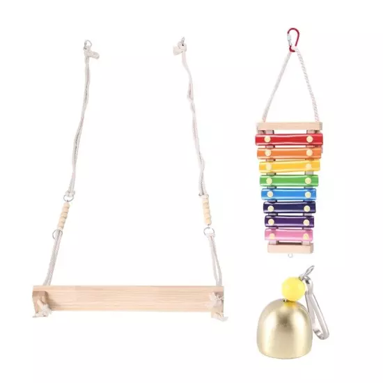 1X(Chicken Swing Toys and Xylophone, forPoultry Run Rooster9786