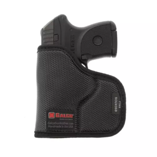 Galco SOU436B StukOn-U Black Rubber Pocket fits Ruger LCP Ambidextrous