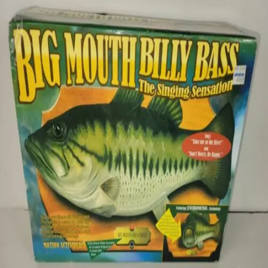  Big Mouth Billy Bass Singing Fish NIB Take Me to the River Vintage (D1)