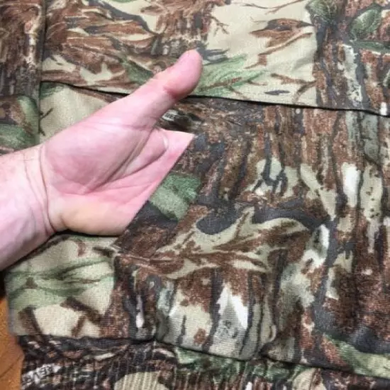 Men's L Cabela's Polyester Jacket - Realtree Camo Pattern Thinsulate Quiet Mint