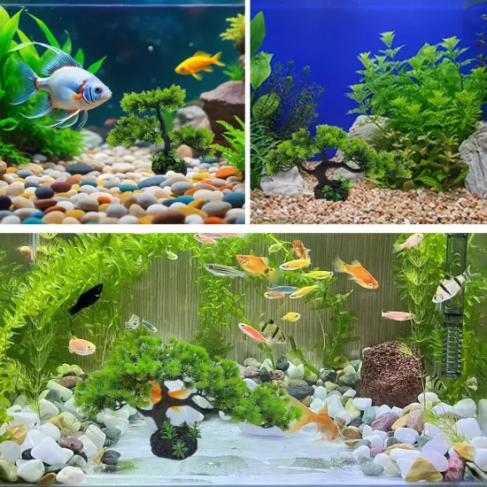 Fish Tank Simulation Water Plan Fish Tank Decoration, Sand Table Deco