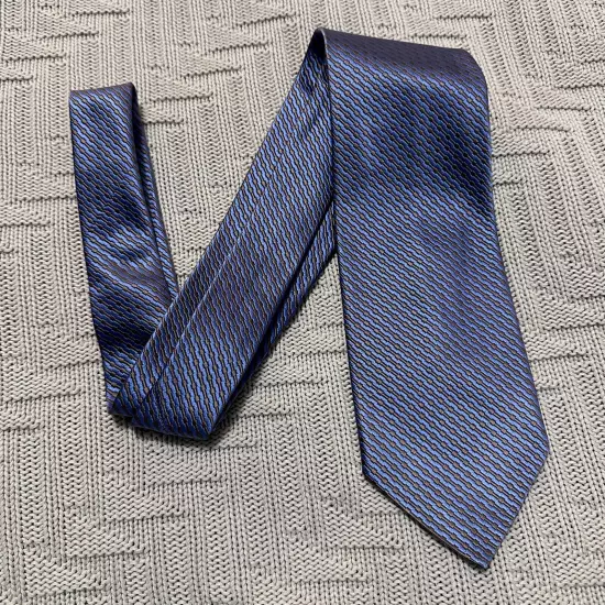 Gene Meyer lilac and bronze striped silk tie