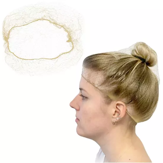 Slim Net Durable and Invisible Hair Nets for Men and Women - Reusable