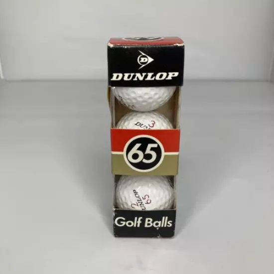 Vintage Dunlop Golf Balls 65 - 3pc Set