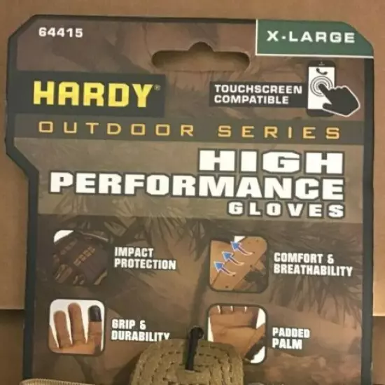 Hardy Outdoor Series High Performance Camo Camoflauge Hunting Gloves XL- S3