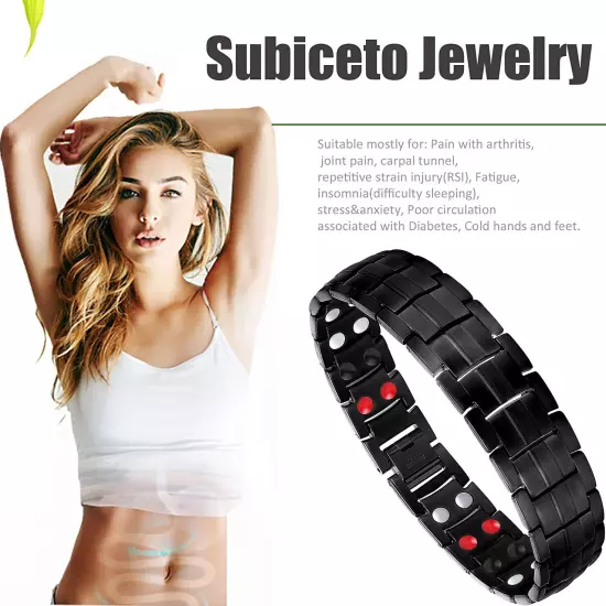 Magnetic Healing Therapy Women Men Bracelet Weight Loss Pain Relief Arthritis