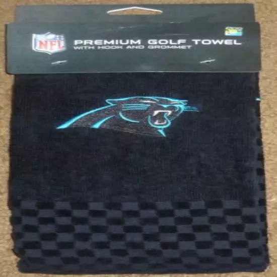 NFL Embroidered Tri-fold Towel - Carolina Panthers Golf 