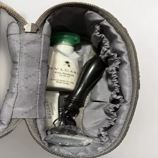 Men’s Bvlgari Emirates Travel Pouch Kit Bag With Toiletries