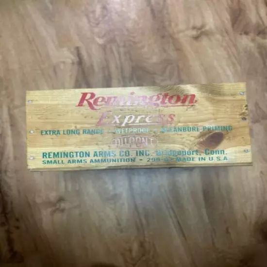 REMINGTON EXPRESS 20 GA. WOOD AMMO BOX ~ 500 SHELLS