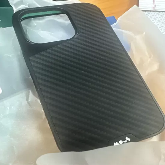 NIB MOUS iPhone 14 Pro Case Carbon Fiber MAGASAFE LIVE WO LIMITS