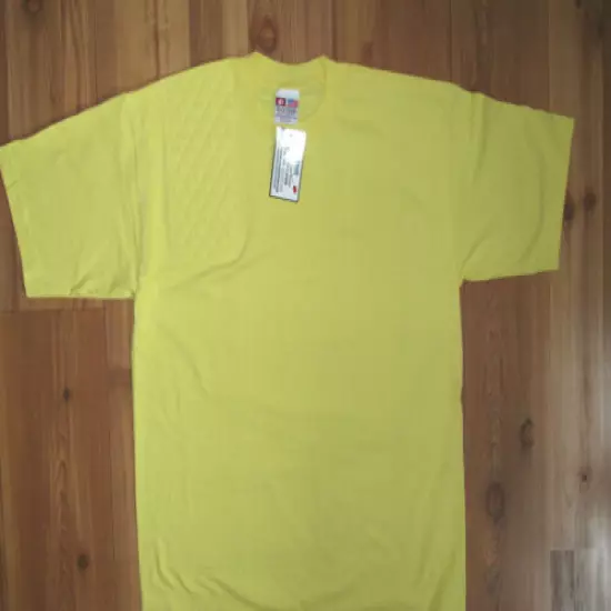 XL RH DOUBLE Layer Trap/Skeet Pad YELLOW Cotton Shooting T-Shirt USA Made