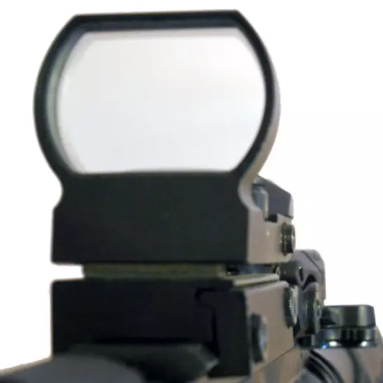 Tactical Holographic Reflex Red Green Adjustable Dot Sight with Rail Mount Black