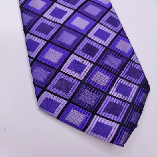 Croft & Barrow Mens Formal Necktie 58"Lx3.5"W Purple Neck Tie