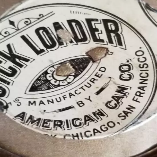 ANTIQUE Quick Loader American Can Co. New York Chicago San Francisco LID OFFSET