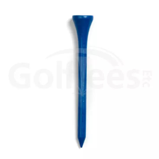 200 x 2 3/4" Wooden Golf Tees - BLUE (2 x Bags of 100)