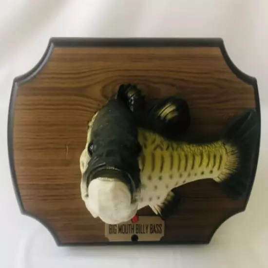 Big Mouth Billy Bass The Singing Fish Sensation No Cord Gemmy 1999 Works