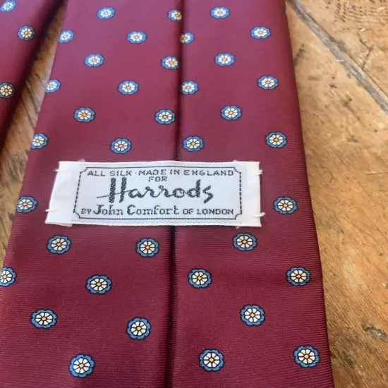 Vintage Jarrod’s By John Comfort Of London Silk Tie Made In England