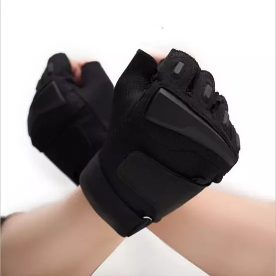 Men's Fingerless Breathable Workout Gloves Tactical Combat Shooting Motorcycl...