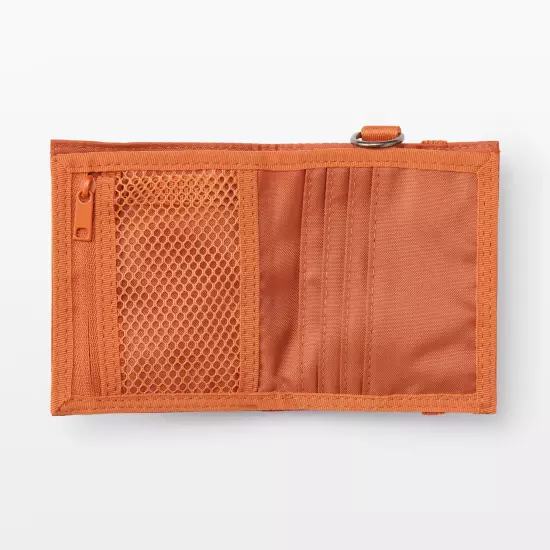 MUJI 44442616 Polyester Travel Wallet 11x9.5cm Orange Color From Japan