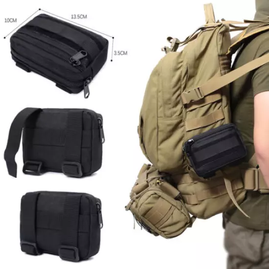 1/2/5PCS Outdoor Molle Waist Pouch Durable Nylon Tactical Accessory Cigar Bags