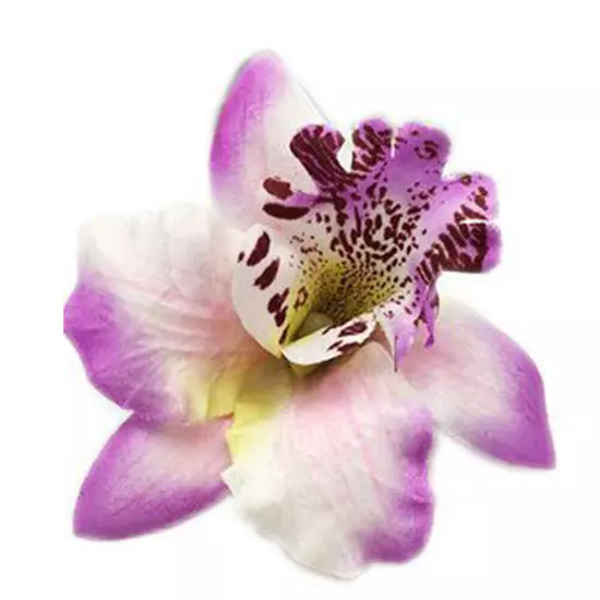 Womens Orchid Flower Wedding Bridal Hair Clip Hairpin Brooch Pin Party Barrette✔