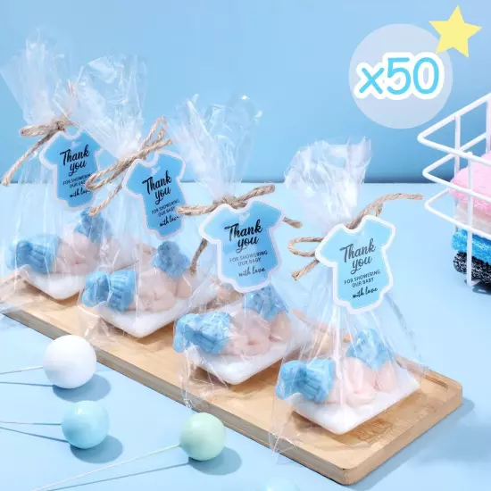 50 Packs Baby Shower Soap Favors Baby Shower Favors Handmade Sleeping Baby Gi...