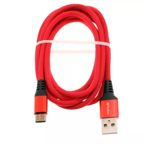 For Samsung Galaxy Z Fold6 - Type-C Red 6ft USB-C Cable Charger Cord Power Wire