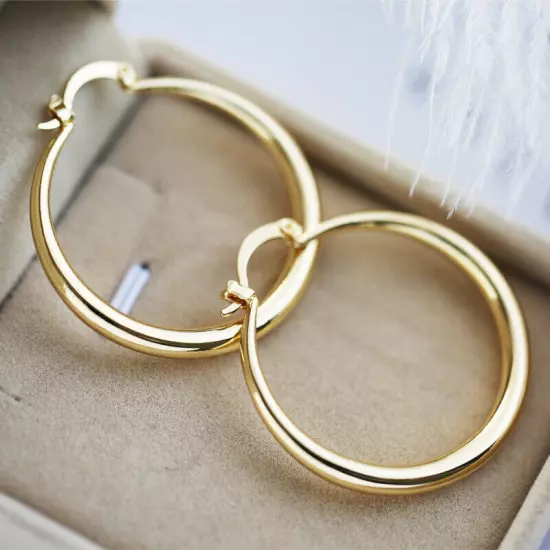 Anniversary Women Jewelry Creative 925 Silver,Gold,Rose Gold Hoop Earring