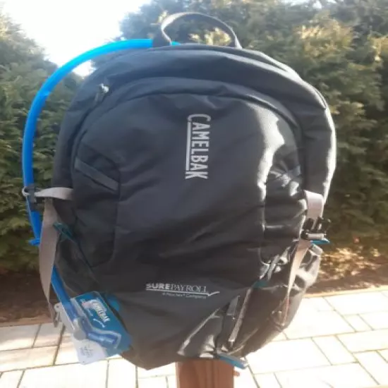 NEW CamelBak Cloud Walker 18 Hydration Pack, Charcoal/Grecian Blue, PERSONALIZED