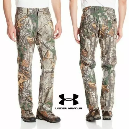 Under Armour UA Storm1 1279730 Pants REALTREE HUNTING CAMO 36 / 34 Cargo zipper