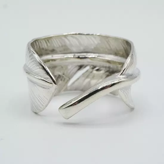 goro's Silver Feather Ring JP Size No.19 Jewelry Japan Original Limited