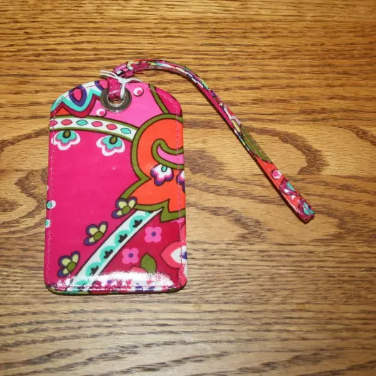 Vera Bradley LUGGAGE TAG laminated travel suitcase ID case gift card holder NEW