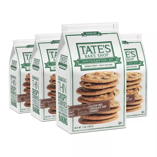 Gluten Free Chocolate Chip Cookies, Gluten Free Cookies, 4 - 7 Oz Bags