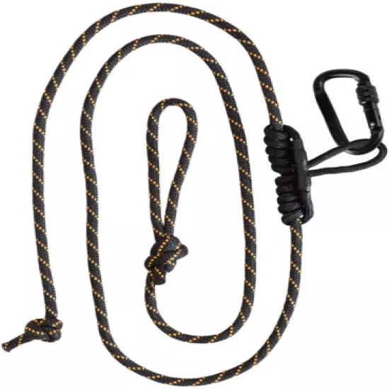 Muddy Safety Harness Lineman's Rope, Black/Orange