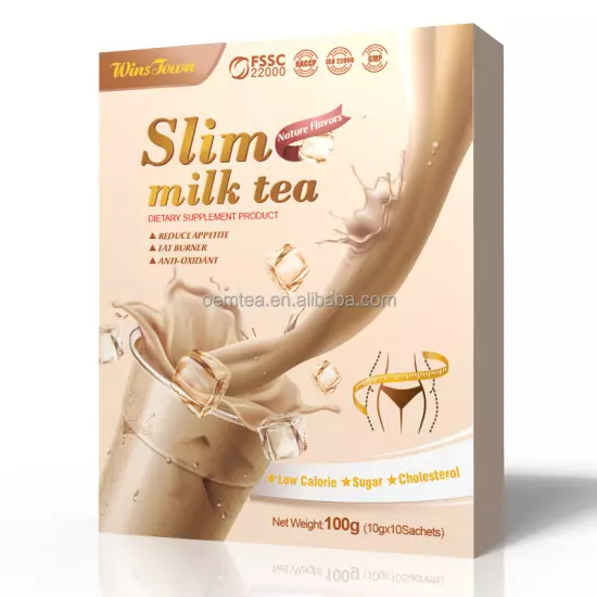 100gSlim Milk Tea Original Tea Belly Fat Burning Delicious Weight Loss Detox Tea