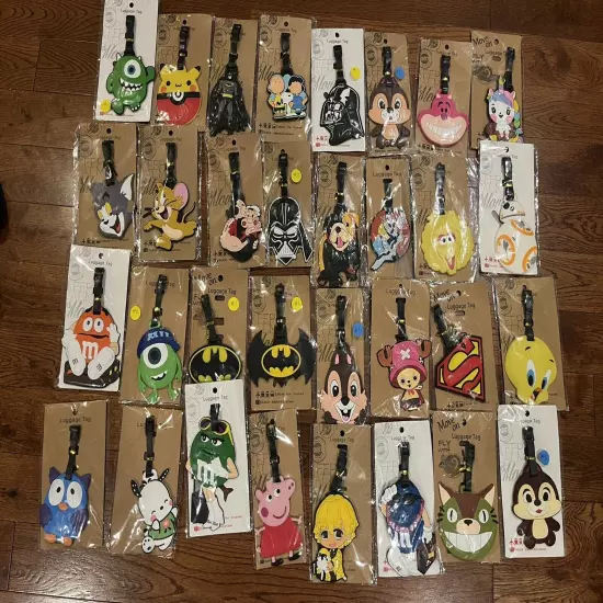 CHARACTER /ANIME LUGGAGE TAGS--BOOK BAG TAGS--37 CHOICES