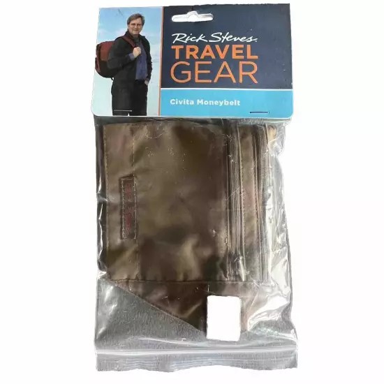 Rick Steves' Travel Gear Civita Moneybelt NEW in Package Brown